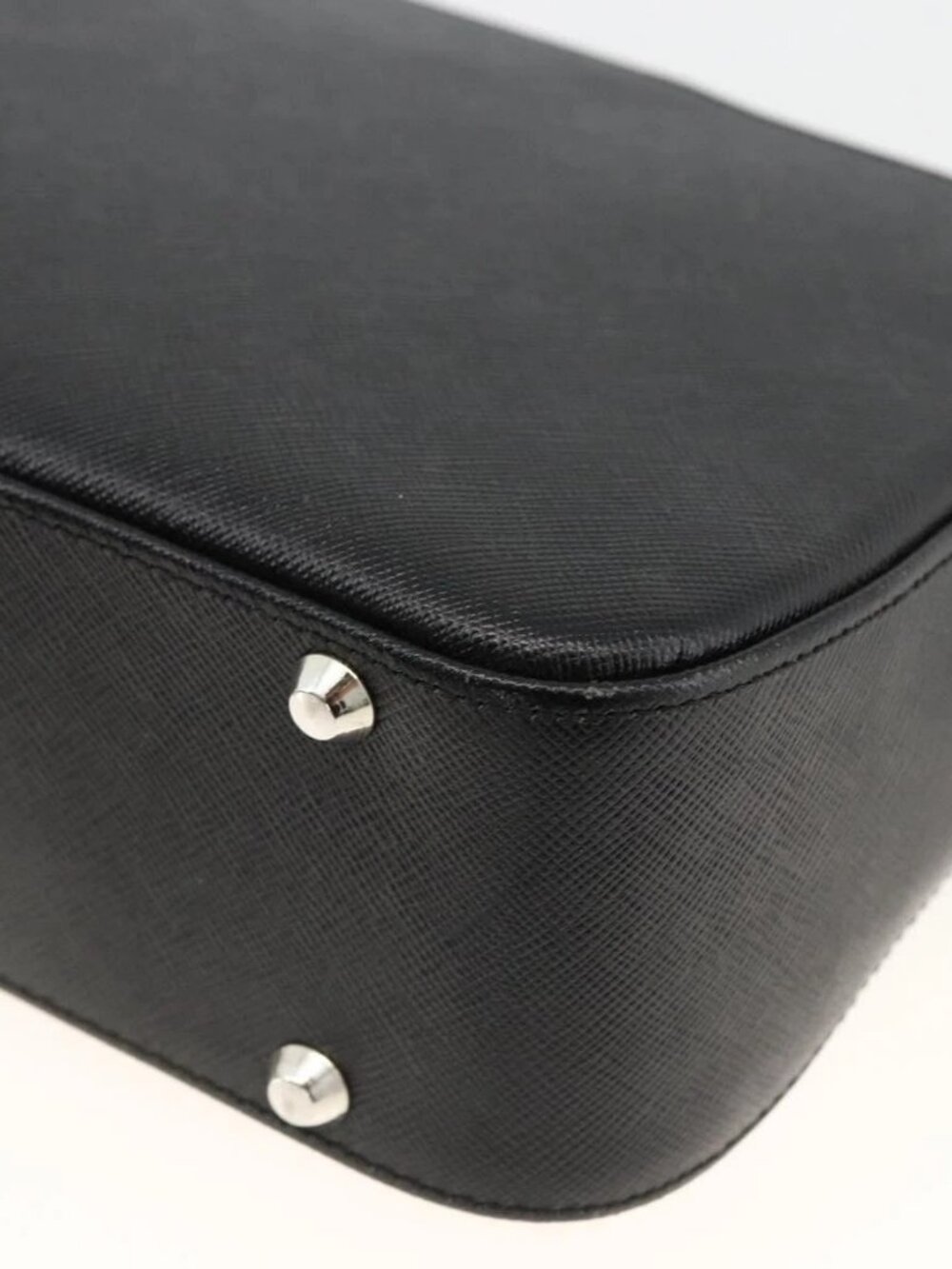 BURBERRY Shoulder Bag Leather Black Silver Auth ep13804 - Picture 13 of 16